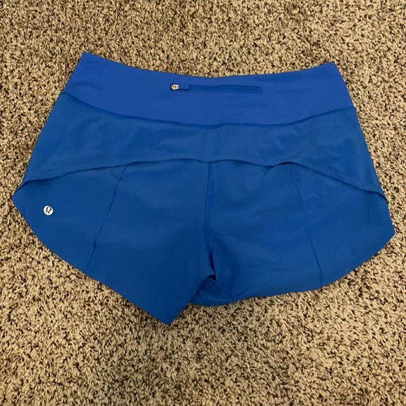 Lululemon Speed Shorts in Wild Bluebell - Picture 3 of 4